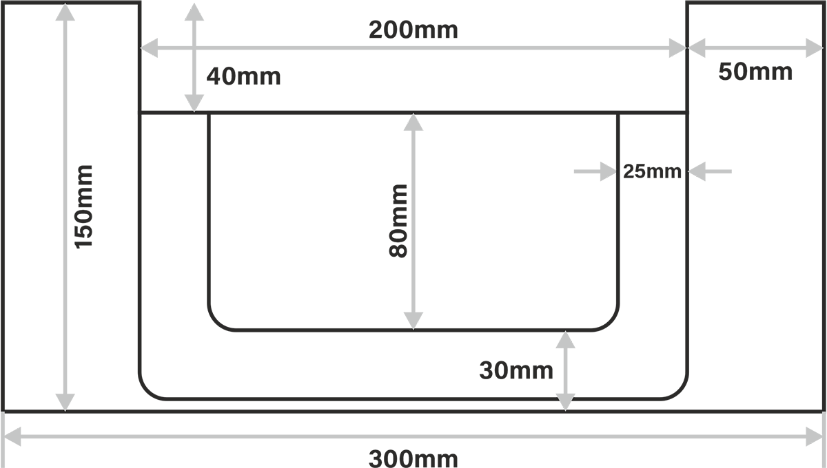 U Shape Drain